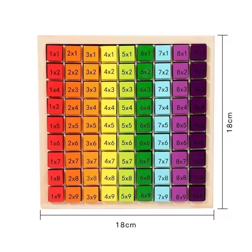 Таблиця множення Монтессорі дерев'яна 22x32 см