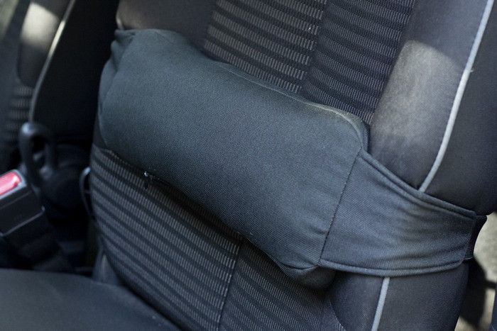 Ортопедична подушка під спину для водія на блискавці 34х13х8см з ременями кріплення J2508 12x38 см