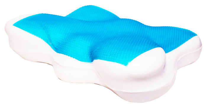 Ортопедична подушка з ефектом пам'яті та гелевою вставкою "Butterfly Gel" 59х39х14см J2539G 39x59 см