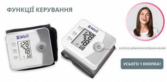 Зап'ястний тонометр B.Well PRO-39 (PRO-39-1437)